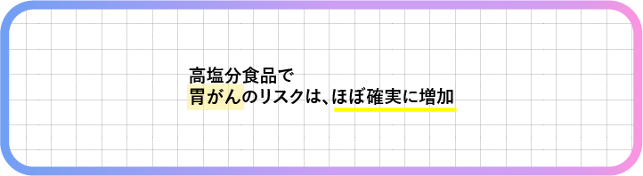 高塩分食品のリスク