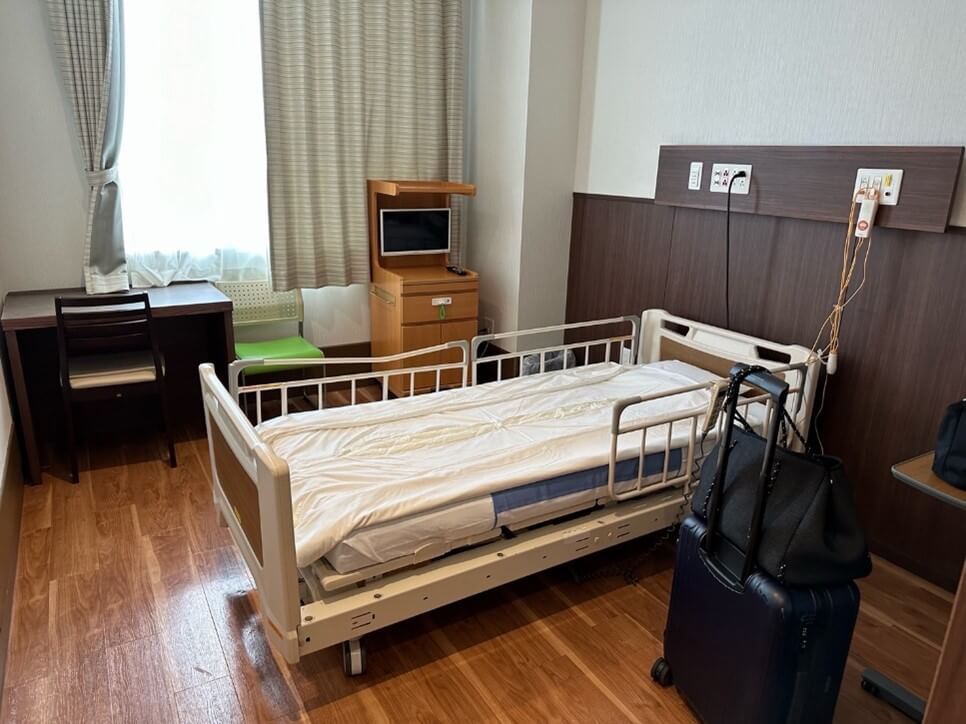 日山尚子さんが手術時に入院していた病室